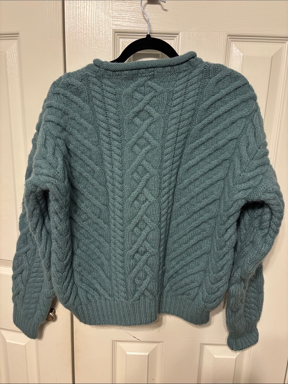 Lands’ End Vintage 90’s Cable Knit Fisherman Sweater - Picture 5 of 6